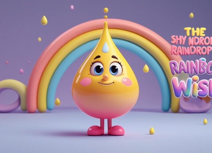 The-Shy-Raindrops-Rainbow-Wish-Kids-story-polo-pal-rhymes