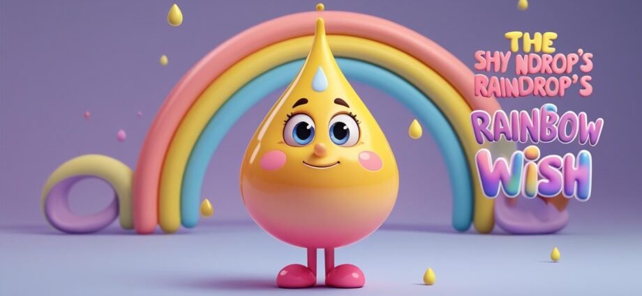 The-Shy-Raindrops-Rainbow-Wish-Kids-story-polo-pal-rhymes