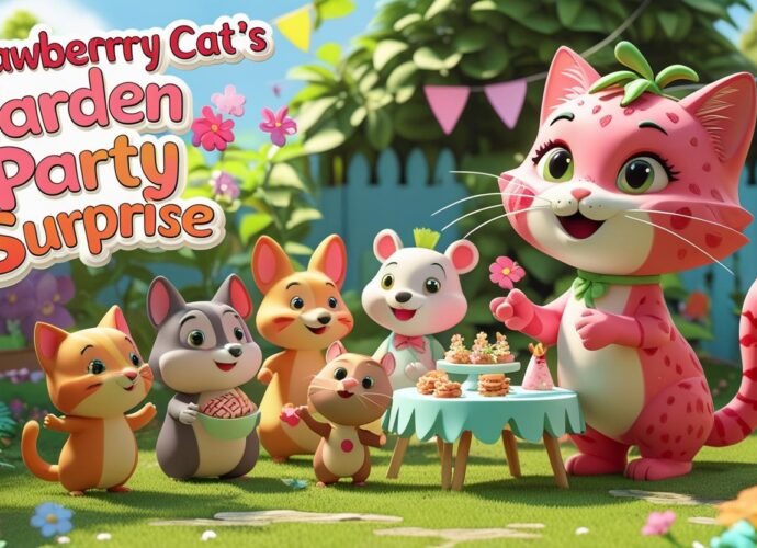 Strawberry-Cats-Garden-Party-Surprise