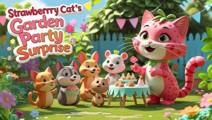 Strawberry-Cats-Garden-Party-Surprise