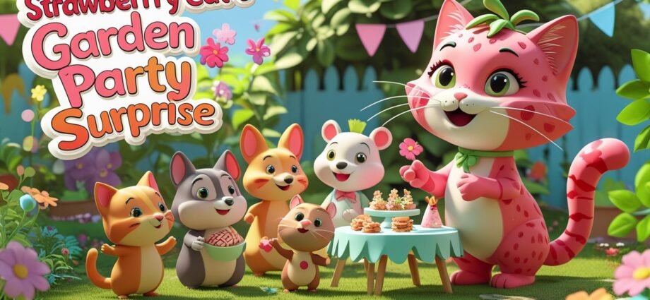 Strawberry-Cats-Garden-Party-Surprise