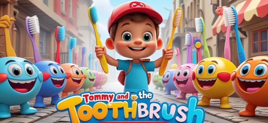 Toothbrush-Parade-with-text-is-_Tommy-and-the-Toothbrush-Parade-A-Fun-Story