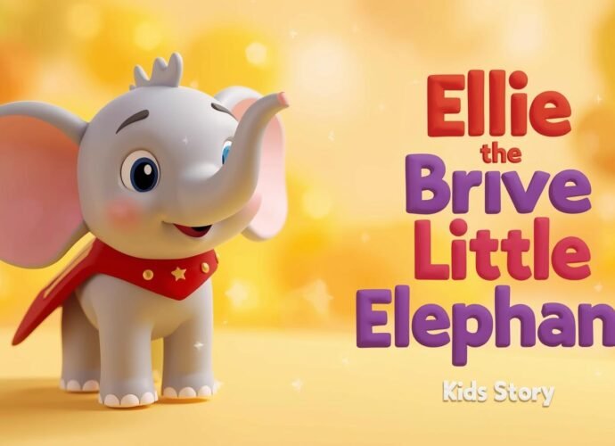 Ellie the Brave Little Elephant | Kids Bedtime Story for 5-Year-Olds