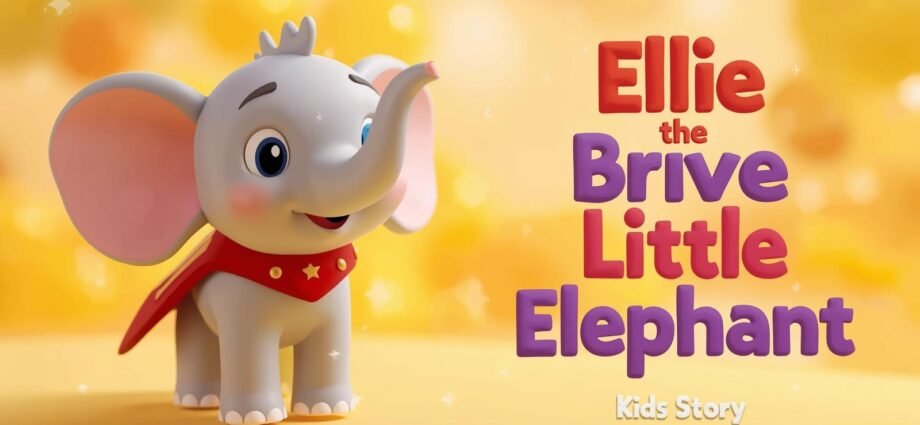 Ellie the Brave Little Elephant | Kids Bedtime Story for 5-Year-Olds